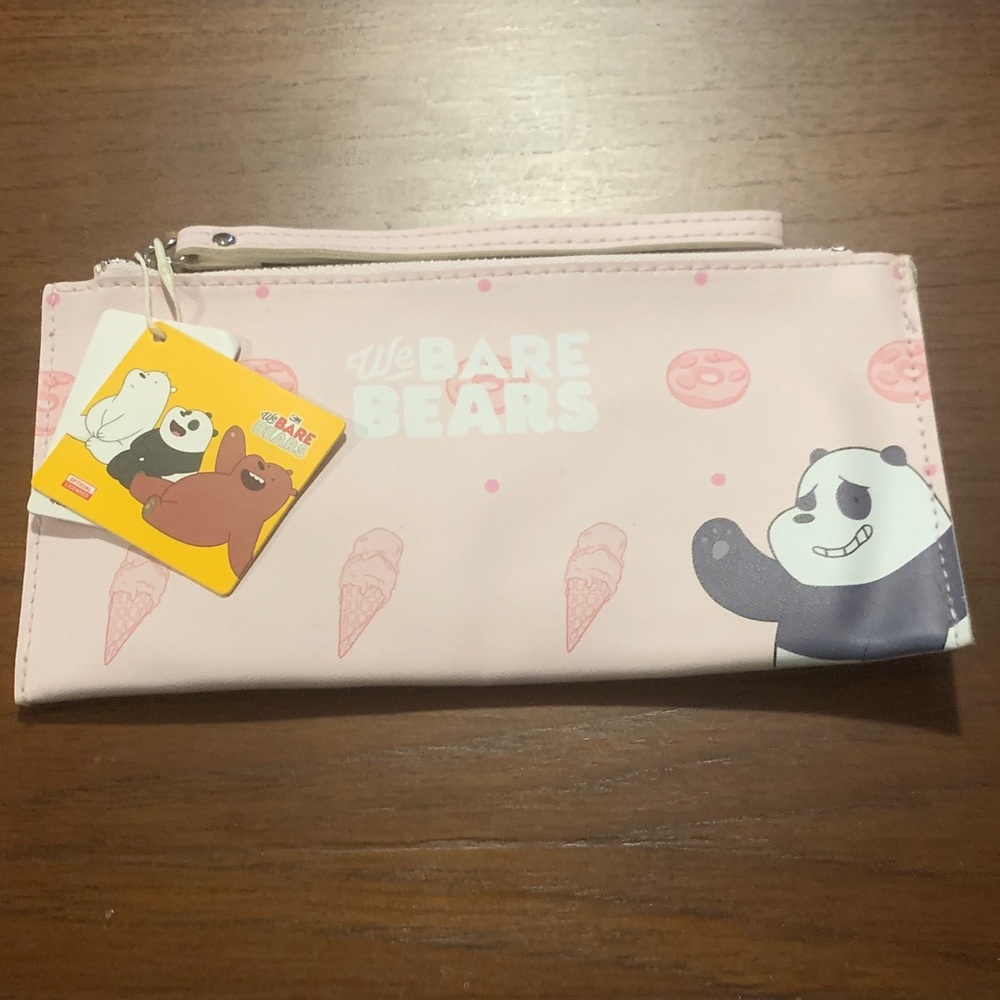 NWT Pink We Bare Bears Pencil Case
